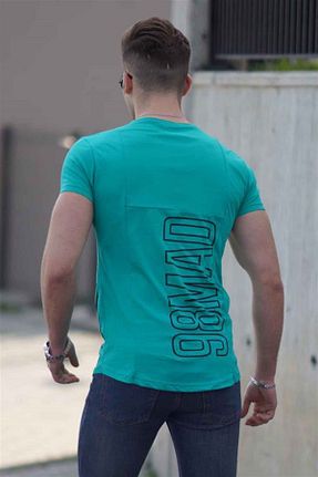 تیشرت آبی مردانه رگولار Madmext - کد 38223398