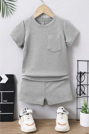 ست نوزادی طوسی بچه گانه پنبه ای Bubito - کد 929682060