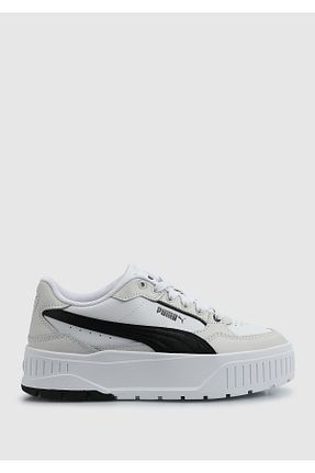 کفش اسنیکر سفید زنانه بند دار Puma - کد 906364543