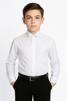 پیراهن سفید بچه گانه اسلیم فیت SIRRI - کد 686266931