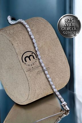 دستبند نقره سفید زنانه 925 عیار Mimodish - کد 929625839