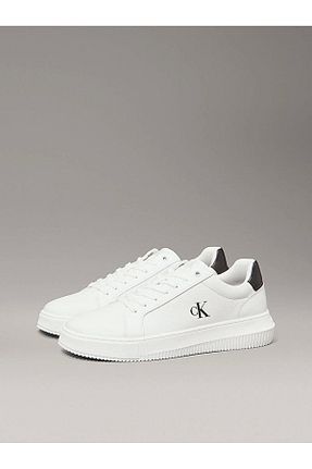 کفش اسنیکر سفید مردانه چرم اصل Calvin Klein - کد 924539629