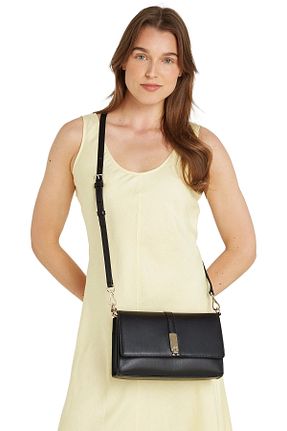 کیف دستی مشکی زنانه سایز متوسط Tommy Hilfiger - کد 929023988