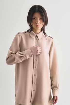 تونیک بژ زنانه بافتنی Mizalle - کد 929666377
