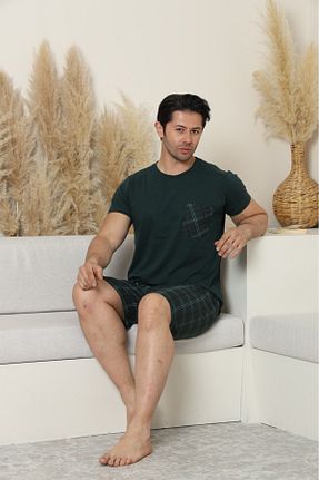 ست لباس راحتی سبز مردانه ساده Sude HOMEWEAR - کد 927920103