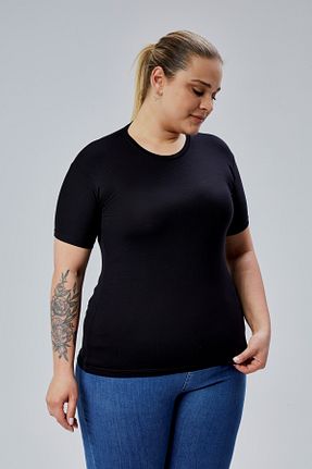بادی سایز بزرگ مشکی زنانه سایز بزرگ BANEGA - کد 928644786