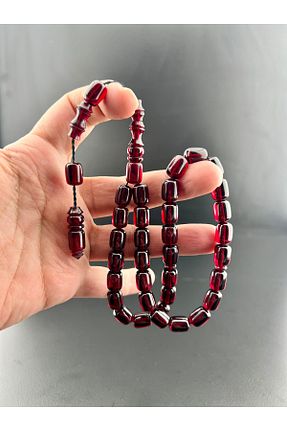 تسبیح زرشکی کهربا AZELON - کد 929662476