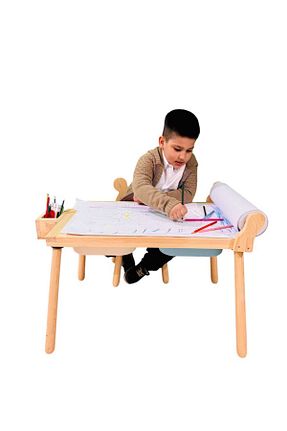 میز بازی و فعالیت قهوه ای چوب joykidstoy - کد 927945716