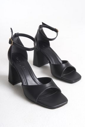 کفش پاشنه بلند کلاسیک مشکی زنانه PU MARSEDO - کد 929679403