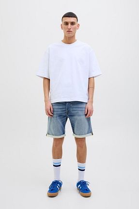 شلوارک و برمودا آبی مردانه رگولار Jack & Jones - کد 903444597