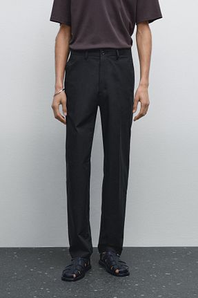 شلوار مشکی مردانه پنبه ای Massimo Dutti - کد 929710305