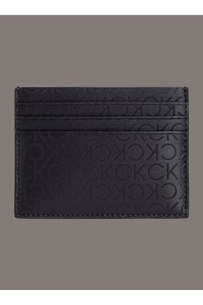 جا کارتی مشکی مردانه چرم خالص Calvin Klein - کد 927578888