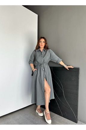 لباس طوسی زنانه بافتنی EGZOTİK ASORTİK - کد 929708942