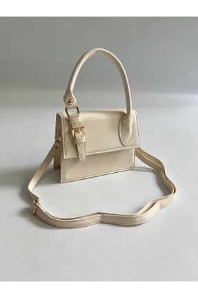 کیف دوشی بژ زنانه چرم مصنوعی Mia Collection - کد 929715090