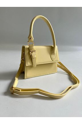 کیف دوشی زرد زنانه چرم مصنوعی Mia Collection - کد 929715545