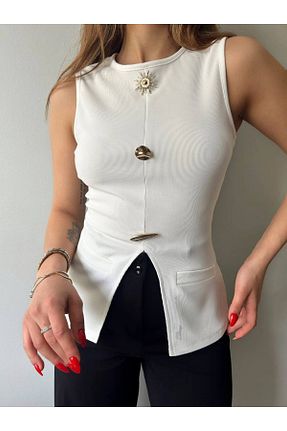 بلوز نباتی زنانه ساده Butik Beyza - کد 929720154