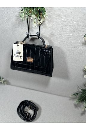 کیف دوشی مشکی زنانه SİNİSA BAG - کد 929729317