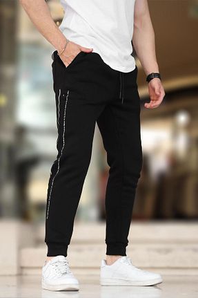 شلوار کرمگن مشکی مردانه رگولار Madmext - کد 855370739