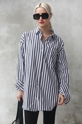 پیراهن طوسی زنانه اورسایز Madmext - کد 665177314