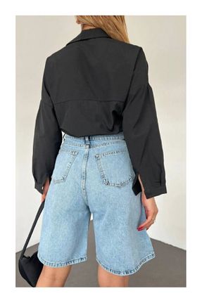 شلوارک و برمودا آبی زنانه پنبه ای Butik - کد 929743446