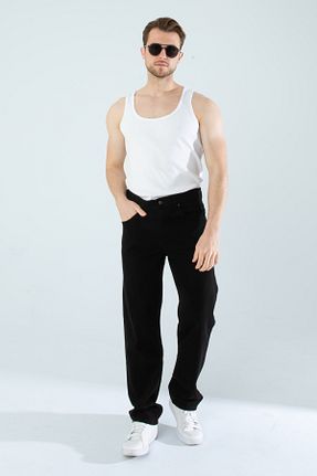 شلوار جین مشکی مردانه پاچه پهن Gardolap Vip - کد 924266120