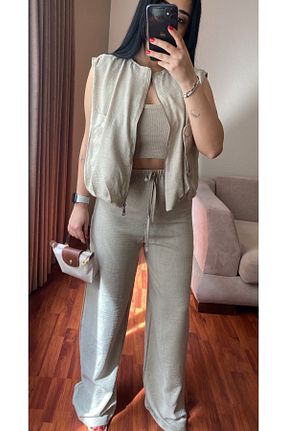 ست بالاتنه و پائین تنه زنانه بافتنی MODA - کد 928640045