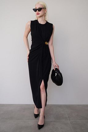 لباس مشکی زنانه بافتنی Madmext - کد 924336275