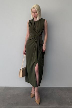 لباس خاکی زنانه بافتنی Madmext - کد 924336397