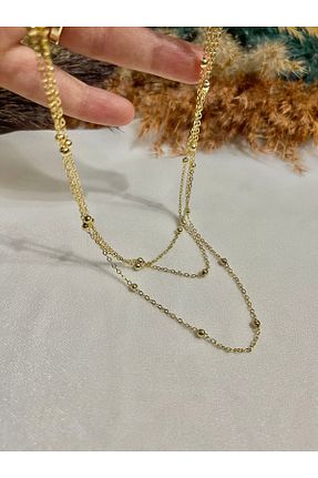 گردنبند جواهر زرد زنانه AysuTakı - کد 929749240