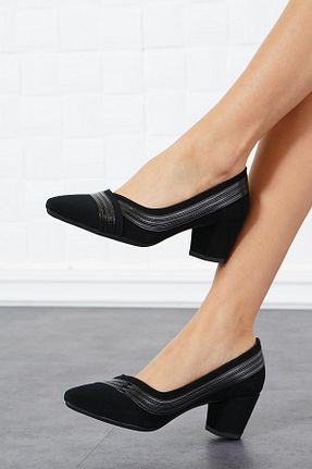 کفش پاشنه بلند کلاسیک مشکی زنانه چرم لاکی Moda Pie - کد 218545756