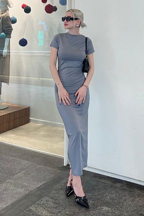 لباس طوسی زنانه بافتنی Madmext - کد 743506430