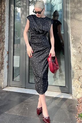 لباس مشکی زنانه بافتنی Madmext - کد 812076732