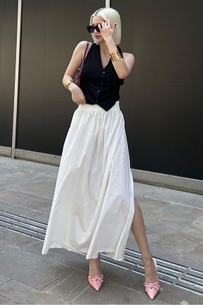 دامن سفید زنانه پارچه Madmext - کد 837849063