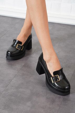 کفش پاشنه بلند کلاسیک مشکی زنانه فلزی Moda Pie - کد 857676932