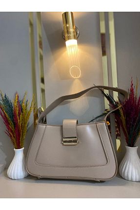 کیف دوشی بژ زنانه چرم مصنوعی MODA MEHNAZ - کد 929761190