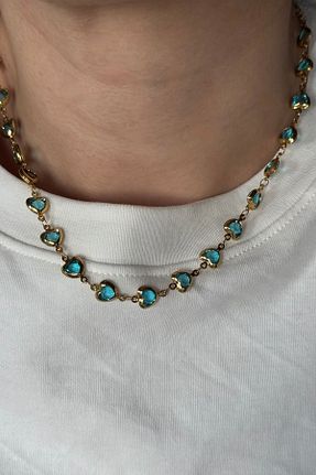 گردنبند استیل ( فولاد ) آبی زنانه استیل (فولاد) Beca Atelier - کد 929761228