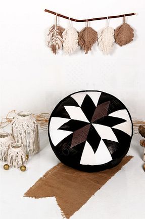 پوف و نیمکت سرمه ای 60 x 30 Ottoman Pouffe - کد 709853795