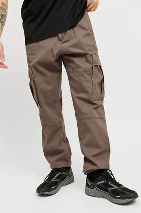 شلوار قهوه ای مردانه بافت Jack & Jones - کد 901675550