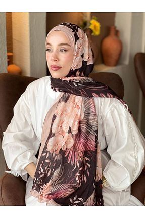 شال قهوه ای زنانه Modakaşmir - کد 929767298