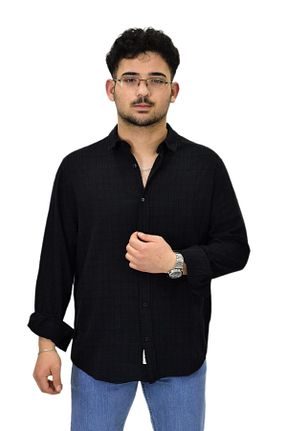پیراهن مشکی مردانه اسلیم فیت Raymons - کد 929763179