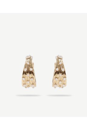 گوشواره جواهر طلائی مروارید Yargıcı - کد 929771839