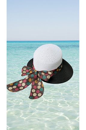 کلاه رنگی زنانه حصیر BY SCK - کد 929772232