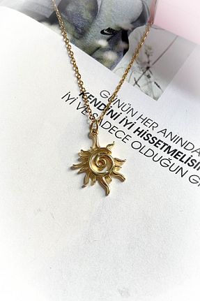 گردنبند استیل ( فولاد ) طلائی زنانه استیل (فولاد) roshel - کد 854879360