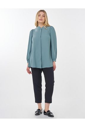 پیراهن حجاب فیروزه ای زنانه رگولار Kayra - کد 929779440
