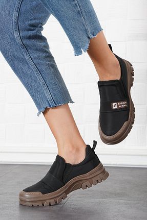 کفش اسنیکر مشکی زنانه پارچه Moda Pie - کد 854086180