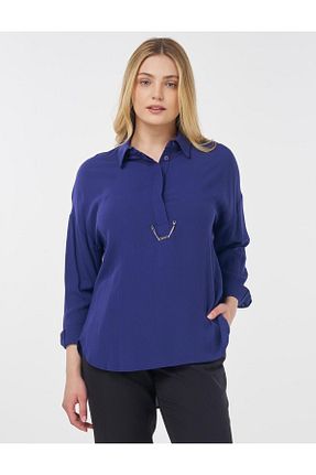 پیراهن حجاب سرمه ای زنانه رگولار Kayra - کد 929779419