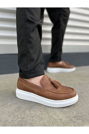 کفش کلاسیک قهوه ای مردانه چرم مصنوعی Joy Man - کد 929782047
