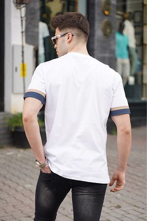 تیشرت سفید مردانه رگولار Madmext - کد 238423032
