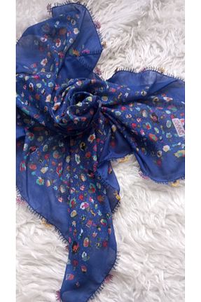 روسری آبی پنبه ای REYYAN - کد 929821706