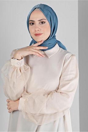 شال سرمه ای زنانه پلی استر Alvina - کد 796282284